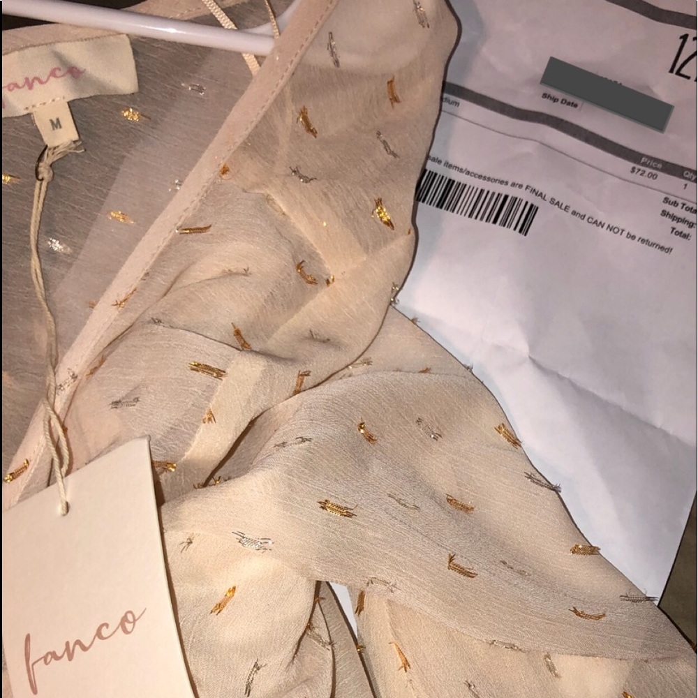 NWT 12th Tribe heartbreaker ruffled tie top - Picture 8 of 8